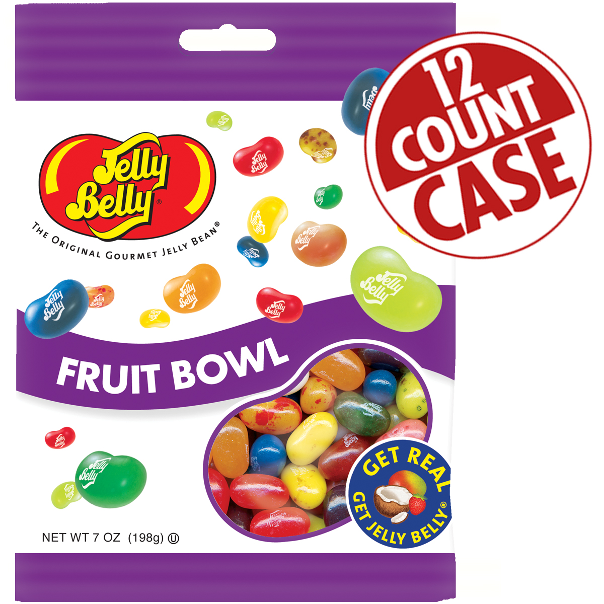 Fruit Bowl Mix Jelly Beans 7 Oz Bags 12count Case Chatspan