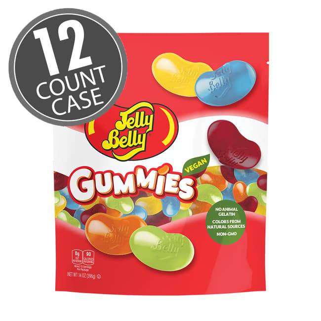 Jelly Belly Assorted Gummies 14 oz Bag - 12 Count Case