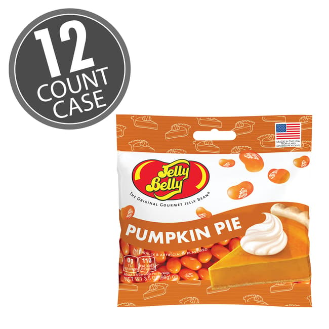 Pumpkin Pie Jelly Beans 3.5 oz Grab & Go® Bag - 12 Count Case