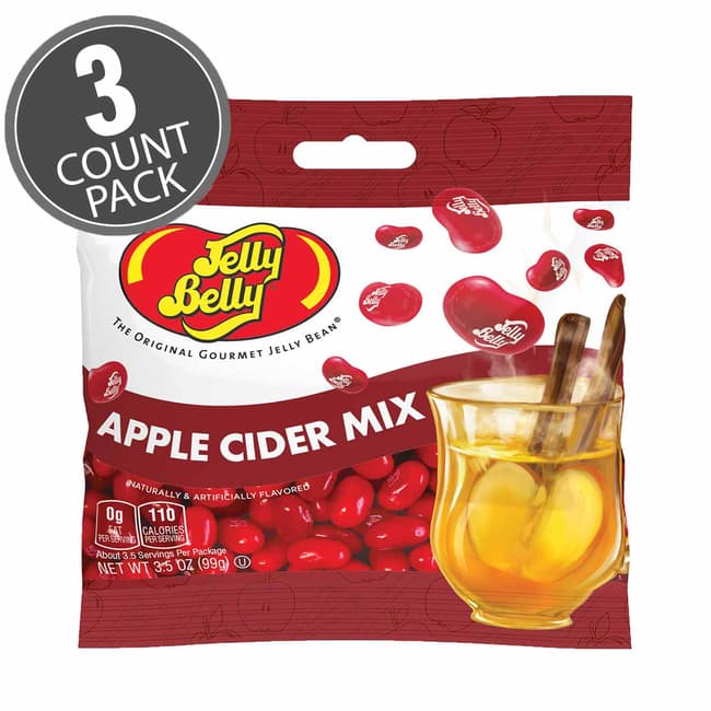 Apple Cider Mix Jelly Beans 3.5 oz Grab & Go® Bag - 3-Count Pack