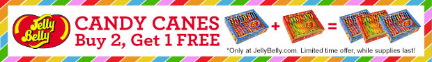 Jelly Belly Candy Canes - Buy 2 Boxes Get 1 FREE