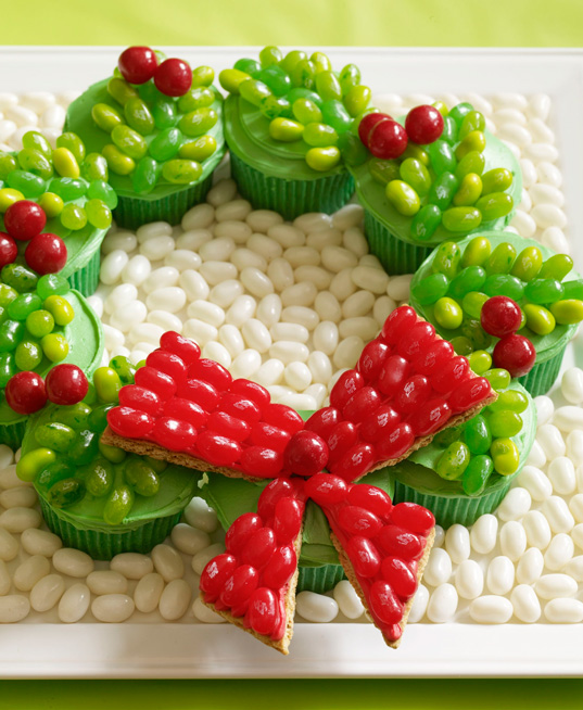 Holiday Wreath Cupcakes