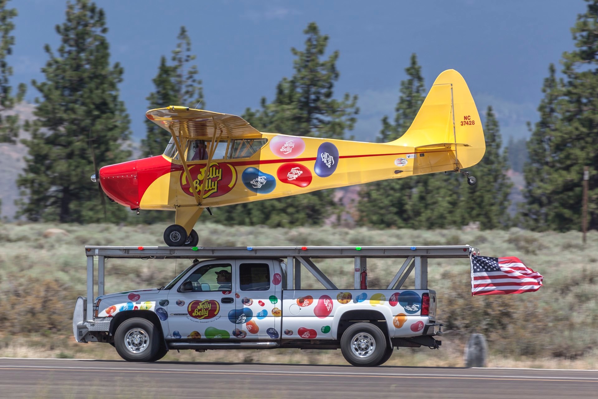 Jelly Belly truck and Airplane