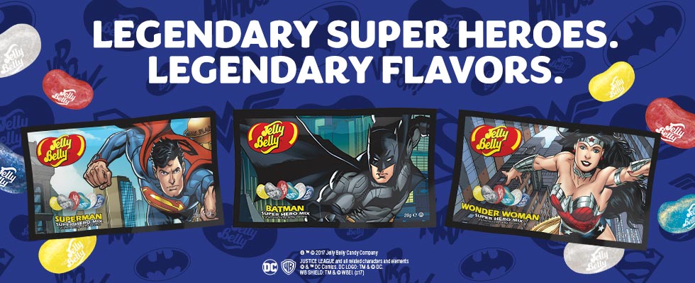 Legendary Super Heroes. Legendary Flavors. DC Comics.