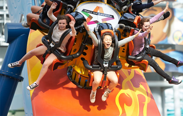 Riding Rollercoasters INSIDE the Mall Of America! 