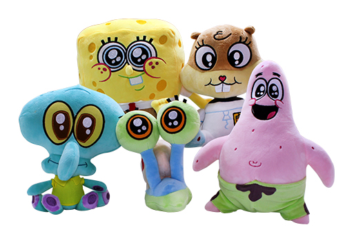 Spongebob characters hot sale plush toys