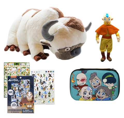 Avatar: The Last Airbender Bundle 1: 30" Appa, Aang Plush, Sticker ...