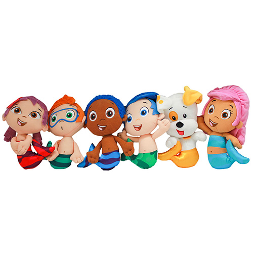 Bubble guppies plush doll hot sale set