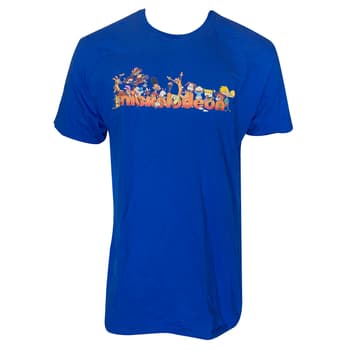 Retro Nickelodeon Character Adult T-Shirt - Blue - ShopNickU