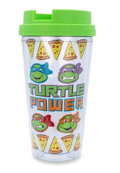 Vintage Teenage Mutant Ninja Turtles TMNT Water Bottle Plastic