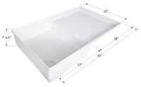 ICON SP400 Combo Shower Pan in Polar White