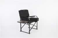 Faulkner El Capitan Folding Director's Chair with Cooler in Black Image 1