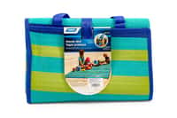 Handy Mat with Strap - Blue/Turquoise/GreenStripes,60"x78" Image 1