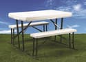 Faulkner 69863 Folding Table and Benches Image 2