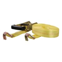 27' Yellow Cargo Strap with J-Hooks (3,333 lbs.)