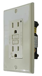 Ground Fault Circuit Interrupter Receptacle, White|55-9291