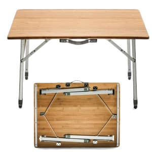 03.7268 - Bamboo Folding Table - Image 1