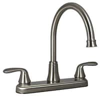 2-Handle, 4' Kitchen Faucet, Brush Nickel