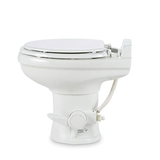 Dometic 320 Series Standard Height Toilet with Hand Spray White RV