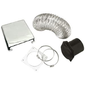 72-4921 - Dryer Vent Installation Kit; Black - Image 1