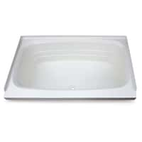 Bathtub with Center Drain; 24" x 38" (White) Image 1