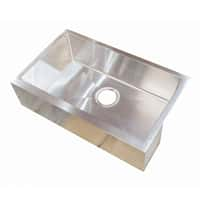 Single Farmers Sink; 27" x 16" x 7" (Stainless Steel) Image 1