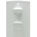 Neo Angle Shower Wall Surround; 34"x 34"x 68" (White) Image 1