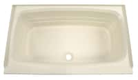 Bathtub with Center Drain;  24" x 40" (Parchment) Image 1