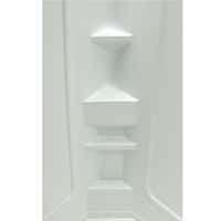 Neo Angle Shower Wall Surround; 32" x 32" x 68" (White) Image 1