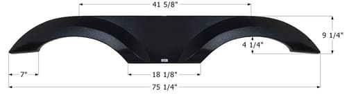 Icon 1776 Tandem Fender Skirt FS 1770 Image 1