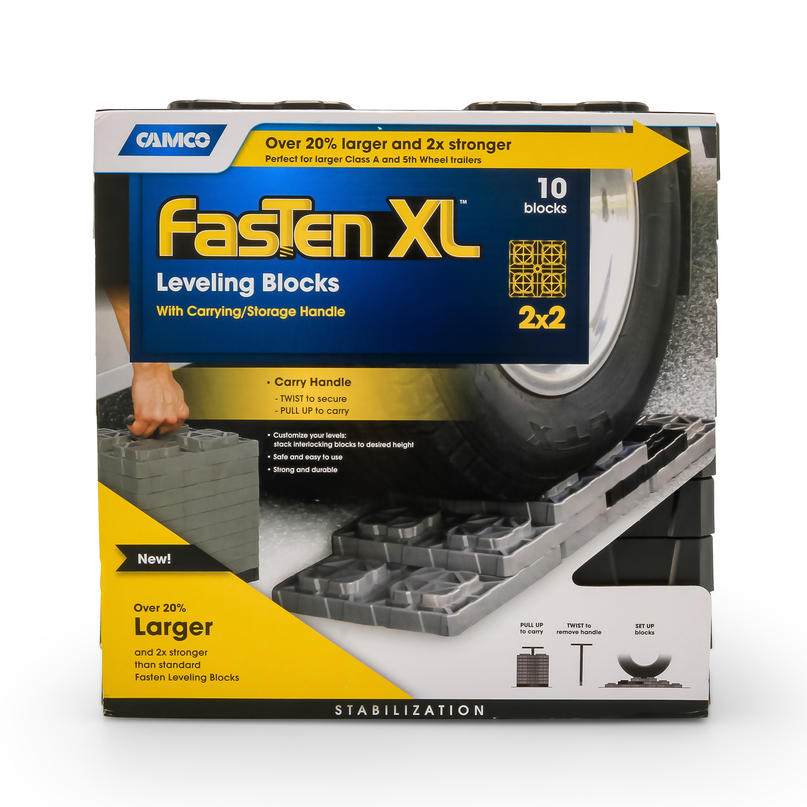 The FasTen Heavy Duty Leveling Blocks | Camco|15.1844