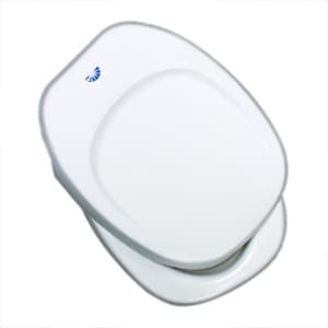 83-9288 - Square Toilet Seat - Closed Front - White - Image 1
