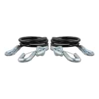 44-1/2" Safety Cables with 2 Snap Hooks (5,000 lbs, Vinyl-Coated, 2-Pack)