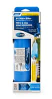 Camco TastePURE RV/Marine Water Filter with Flexible Hose Protector- E/F Image 1