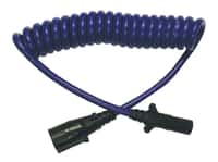 Blue Ox BX88206 Coiled Cable with Female Receptor, 7 to 6 Adapter