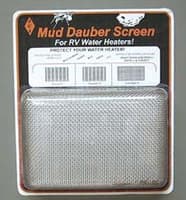 mud dauber screen for water heater