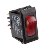 55-0808 - 125 Vac Black W/Red Rocke - Image 1