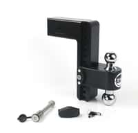 Cerakote Black ALUMINUM Weigh Safe 180 HITCH, 10" Drop Hitch, 3" Receiver 21,000 LBS GTW