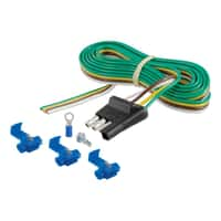 4-Way Flat Connector Plug with 48" Wires & Hardware (Trailer Side, Packaged)