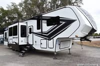 62056 - 38' 2023 Grand Design Momentum M-Class 381MS w/3 Slides & Generator  - Toy Hauler Image 1