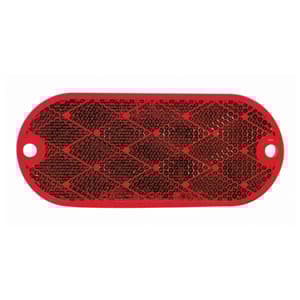 55-1209 - Oval Reflector, Red - Image 1