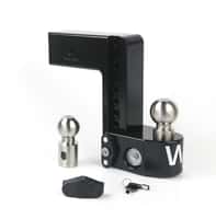 Cerakote Black ALUMINUM Weigh Safe WS8-3, 8" Drop Hitch, 3" Receiver 21,000 LBS GTW