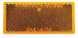 483 Rectangle Reflector, Amber