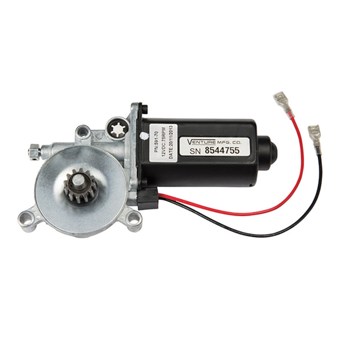 Flat and Short Assemblies Zinger 266149 RV Power Awning Motor Replacement Universal Motor Compatible for Solera Power Awnings,12-Volt DC and 75-RPM,Including Pitched 