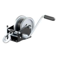 Hand Crank Winch with 20' Strap (1,900 lbs, 8" Handle)