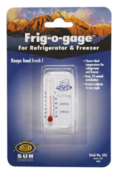 Sun Company Frig-o-gage - Thermometer for Refrigerator or Freezer