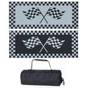 01.4723 - Racing Mat 8x20 Blkwht - Image 1