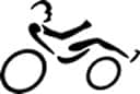 ATOC Cycle Art Decals -Traditional Recumbent Rider