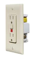 Ivory Dual GFCI Outlet W/Cover Plate