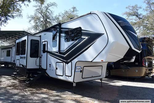 62359 - 39' 2023 Grand Design Momentum 351MS w/3 Slides & Generator  - Toy Hauler Image 1